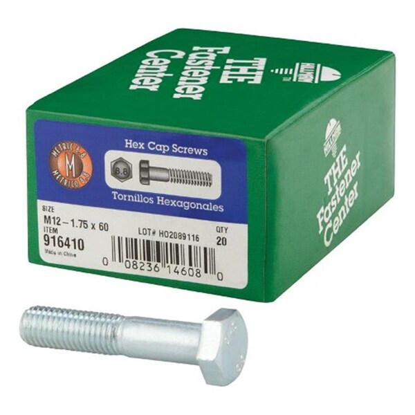 Homecare Products 916410 M12 x 60 Hex Cap Screw Class 8.8 HO3287817 - main